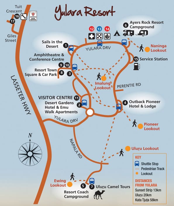 Yalara Resort Map